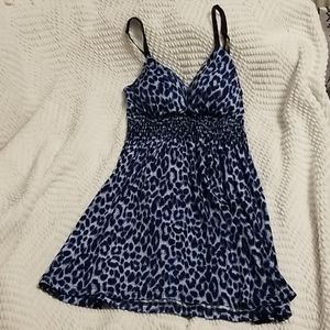 Sexy blue cheetah tank top